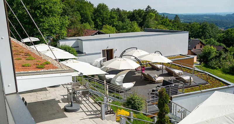 Aussicht vom Thula Wellnesshotel auf den Bayerischen Wald